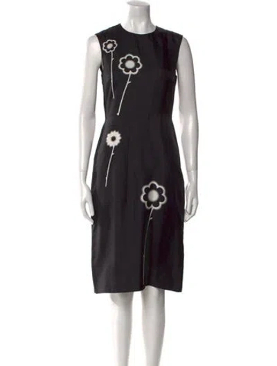 Pre-owned Prada 2013 Midi Length Dress In Multi