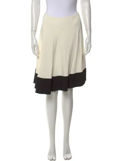Pre-owned Prada 2013 Midi Length Skirt In Neutral