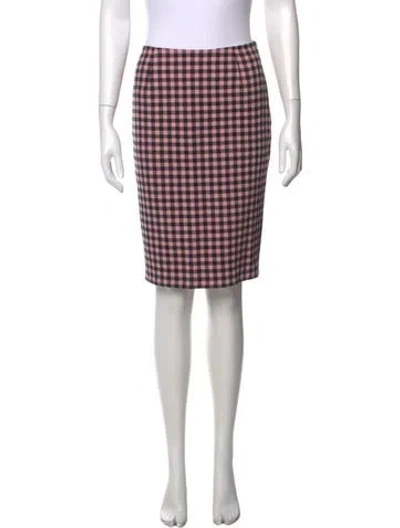Pre-owned Prada 2013 Midi Length Skirt In Pink