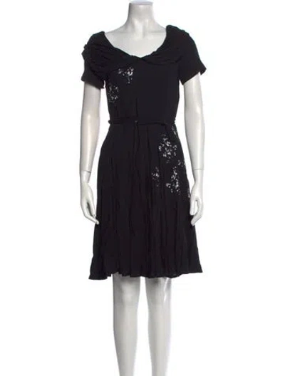 Pre-owned Prada 2013 Mini Dress In Black