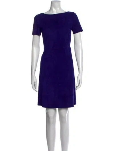 Pre-owned Prada 2013 Mini Dress In Blue