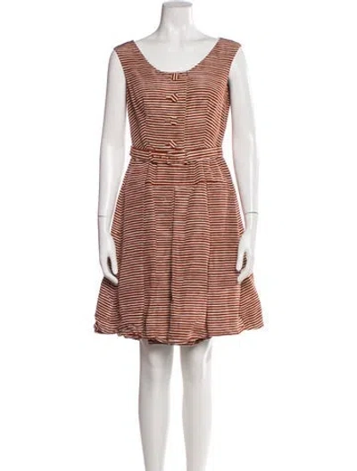 Pre-owned Prada 2013 Mini Dress In Brown