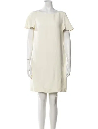 Pre-owned Prada 2013 Mini Dress In Neutrals