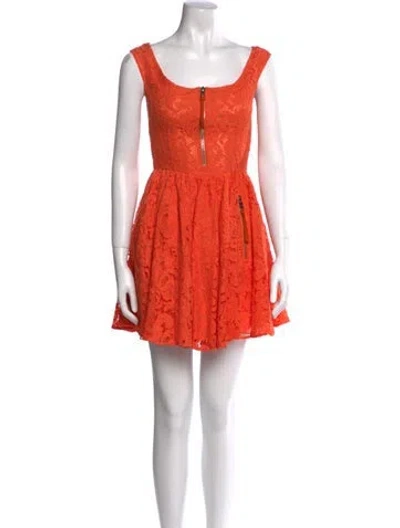 Pre-owned Prada 2013 Mini Dress In Orange