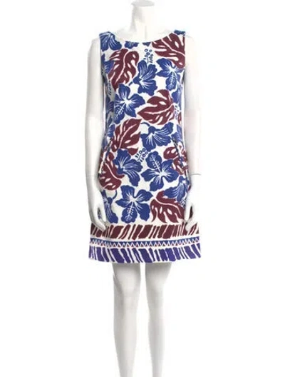 Pre-owned Prada 2013 Mini Dress In White