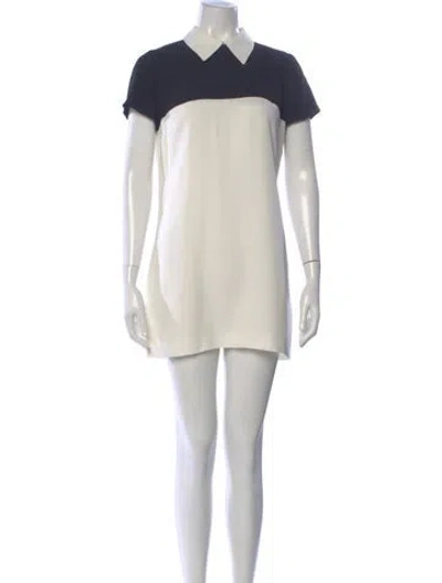 Pre-owned Prada 2013 Mini Dress In White