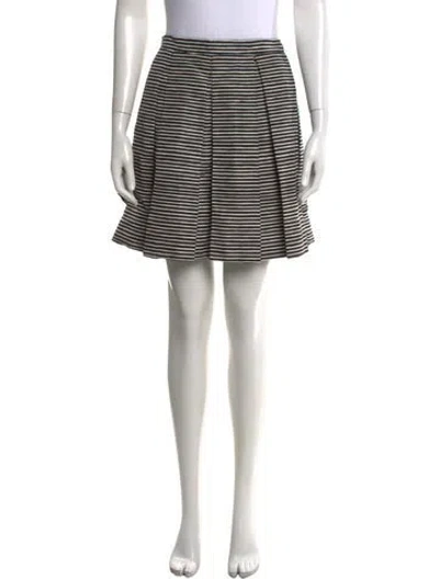 Pre-owned Prada 2013 Mini Skirt In Black/white