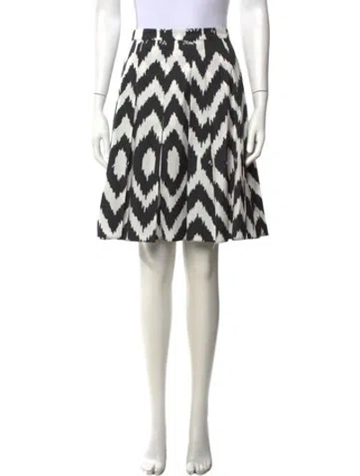 Pre-owned Prada 2013 Mini Skirt In Black/white