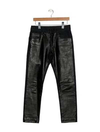 Pre-owned Prada 2013 Moto Jeans In Black