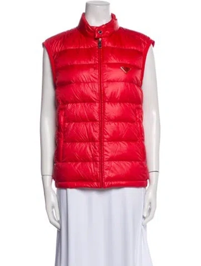 Pre-owned Prada 2013 Nylon Vest In Red