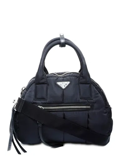 Pre-owned Prada 2013 Quilted Tote Bag In Black
