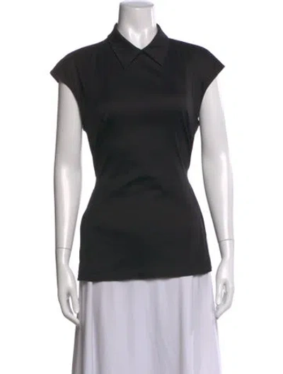 Pre-owned Prada 2013 Short Sleeve Polo In Black