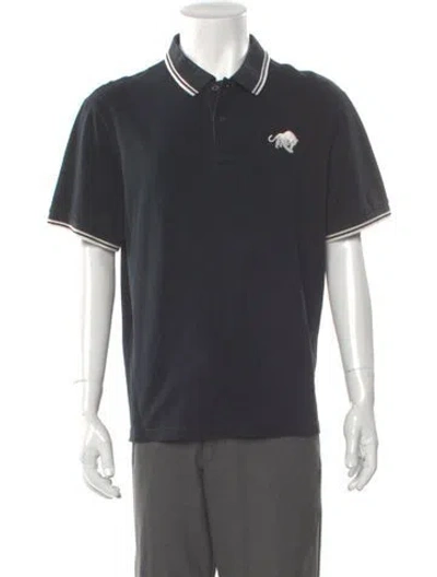 Pre-owned Prada 2013 Signature Logo Polo Shirt In Grey