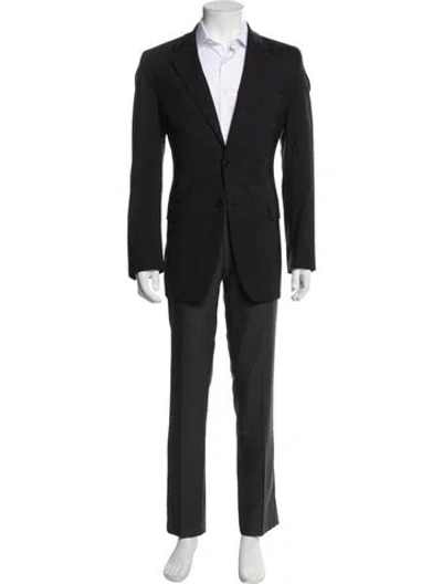 Pre-owned Prada 2013 Virgin Wool Blazer In Black
