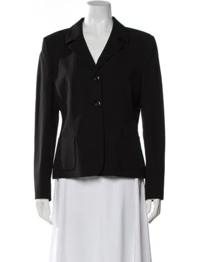Pre-owned Prada 2013 Virgin Wool Blazer In Black