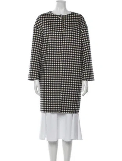 Pre-owned Prada 2013 Virgin Wool Coat In Black
