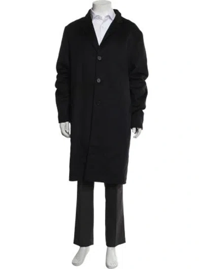 Pre-owned Prada 2013 Virgin Wool Coat In Black