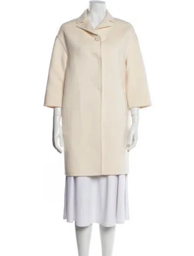 Pre-owned Prada 2013 Wool Coat In Neutrals