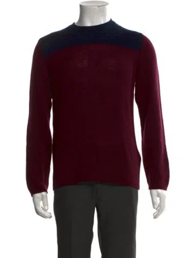 Pre-owned Prada 2013 Wool Pullover In Burgundy