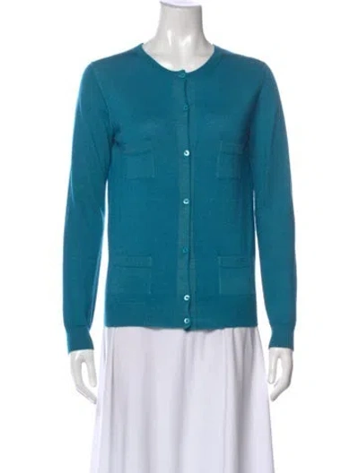 Pre-owned Prada 2013 Wool Sweater In Blue