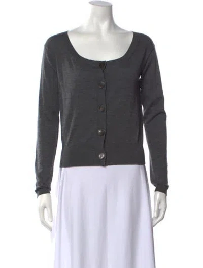 Pre-owned Prada 2013 Wool Sweater In Grey