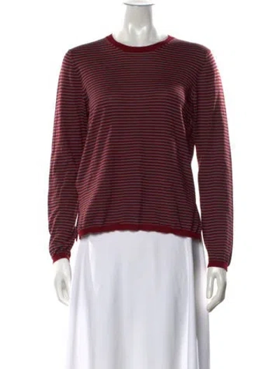 Pre-owned Prada 2013 Wool Top In Red