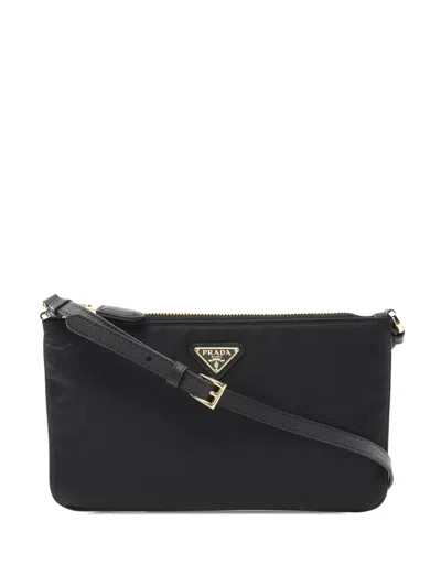 Pre-owned Prada 2013-2025 Tessuto Crossbody Bag In Black
