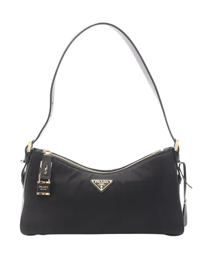 Pre-owned Prada 2013-2025 Tessuto Shoulder Bag In Black
