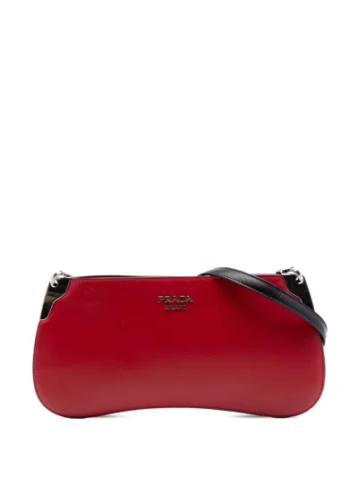 Pre-owned Prada 2013-2026 City Calf Sidonie Crossbody Bag In Red