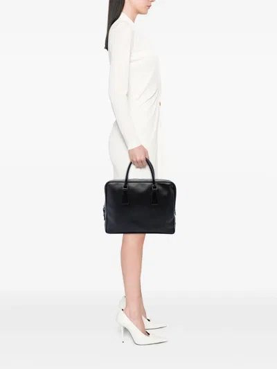 Pre-owned Prada 2013-2026 Saffiano Business Bag In Black