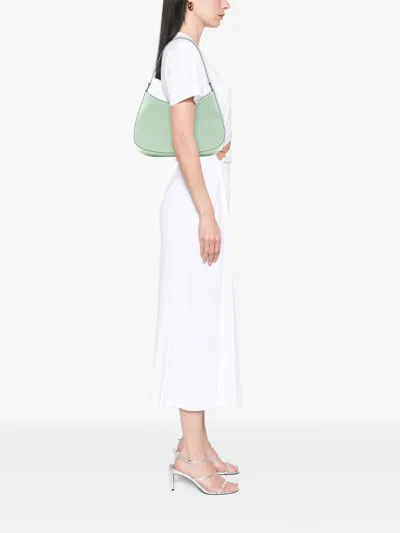 Pre-owned Prada 2013-2026 Spazzolato Leather Cleo Shoulder Bag In Green