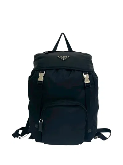 Pre-owned Prada 2013-2026 Tessuto Backpack In Black