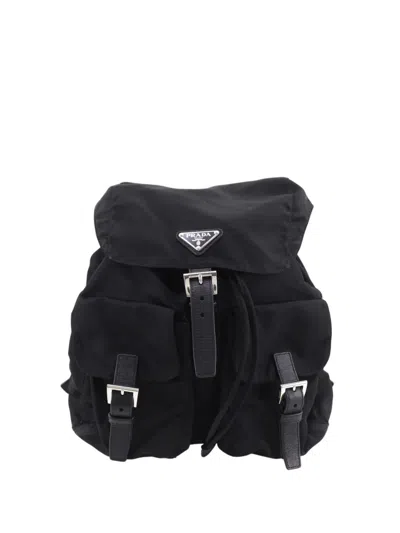 Pre-owned Prada 2013-2026 Tessuto Backpack In Black