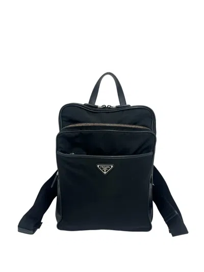 Pre-owned Prada 2013-2026 Tessuto Backpack In Black