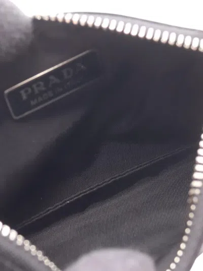 Pre-owned Prada 2013-2026 Tessuto Coin Pouch In Black
