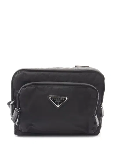 Pre-owned Prada 2013-2026 Tessuto Harness Backpack In Black