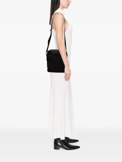 Pre-owned Prada 2013-2026 Tessuto Zip Top Crossbody Bag In Black
