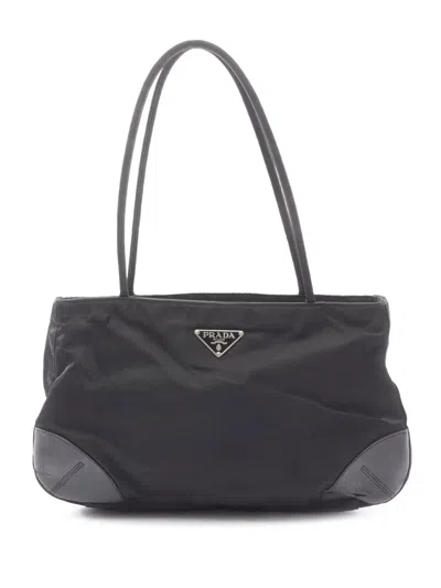 Pre-owned Prada 2013-2026 Vela Shoulder Bag In Black