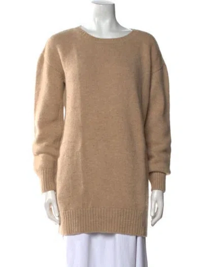 Pre-owned Prada 2014 Alpaca Sweater In Neutral