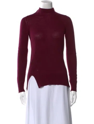 Pre-owned Prada 2014 Cashmere Sweater In Burgundy