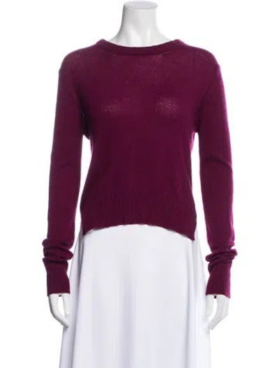 Pre-owned Prada 2014 Cashmere Sweater In Burgundy
