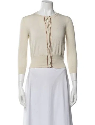 Pre-owned Prada 2014 Cashmere Sweater In Neutral