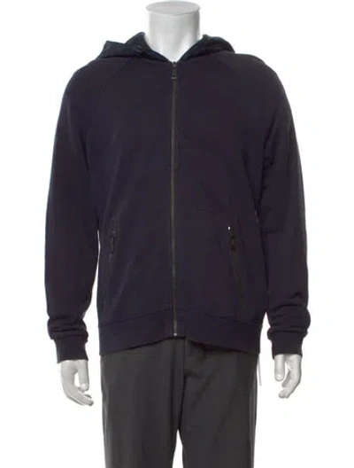Pre-owned Prada 2014 Crew Neck Hoodie In Blue