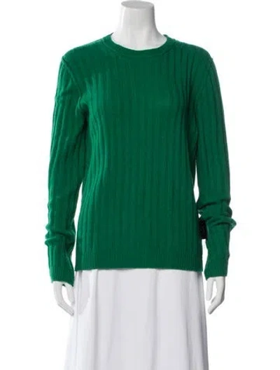 Pre-owned Prada 2014 Crew Neck Sweater In Green