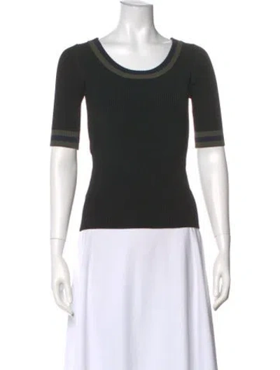 Pre-owned Prada 2014 Crew Neck Top In Black