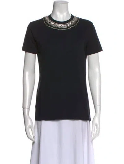 Pre-owned Prada 2014 Crew Neck T-shirt In Black