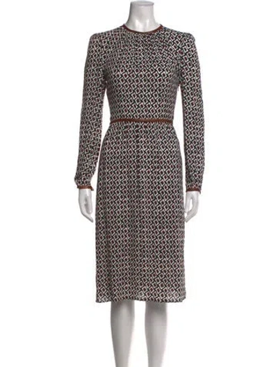 Pre-owned Prada 2014 Knee-length Dress In Black