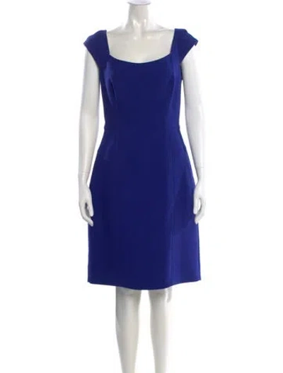 Pre-owned Prada 2014 Knee-length Dress In Blue