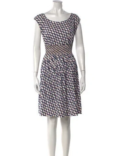 Pre-owned Prada 2014 Knee-length Dress In White