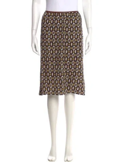 Pre-owned Prada 2014 Knee-length Skirt In Black